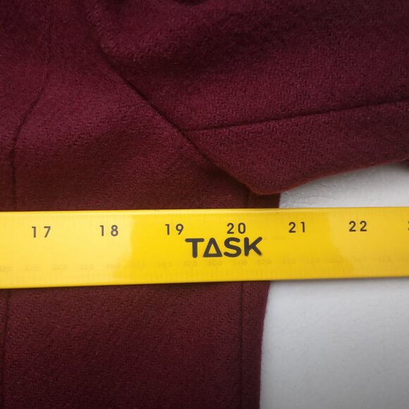 Pendleton Woolen Mills Ladies Size 16 100% Virgin Wool Burgundy Vintage Blazer - Picture 7 of 9